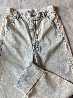 Rachel Comey Acid Wash High Rise Jeans Size 00 Blue Straight Leg